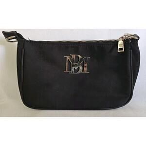 Badgley Mischka‎ Black Women's Purse Pouch Zipper make up bag Toiletry clean